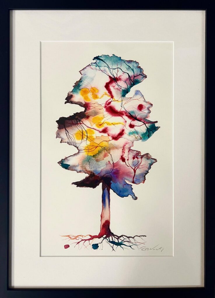 Watercolour tree