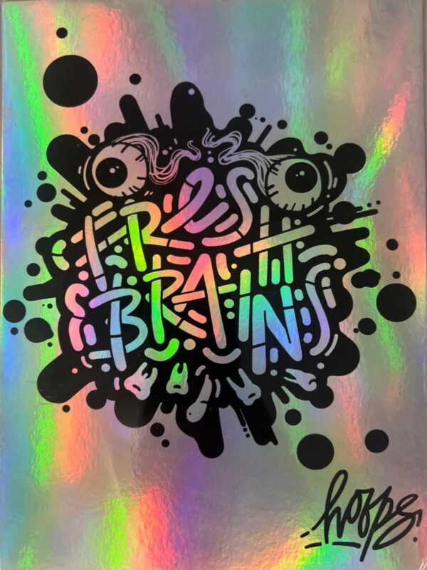 Metalic Art Print 'Fresh Brains'