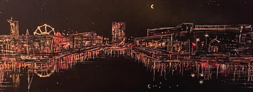 Bristol Harbourside at Night