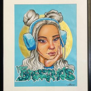 Merry Bristmas Kid Crayon