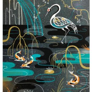 Crane & Koi