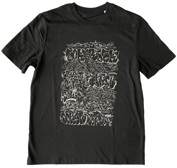 Letters Chrome & Black Tee