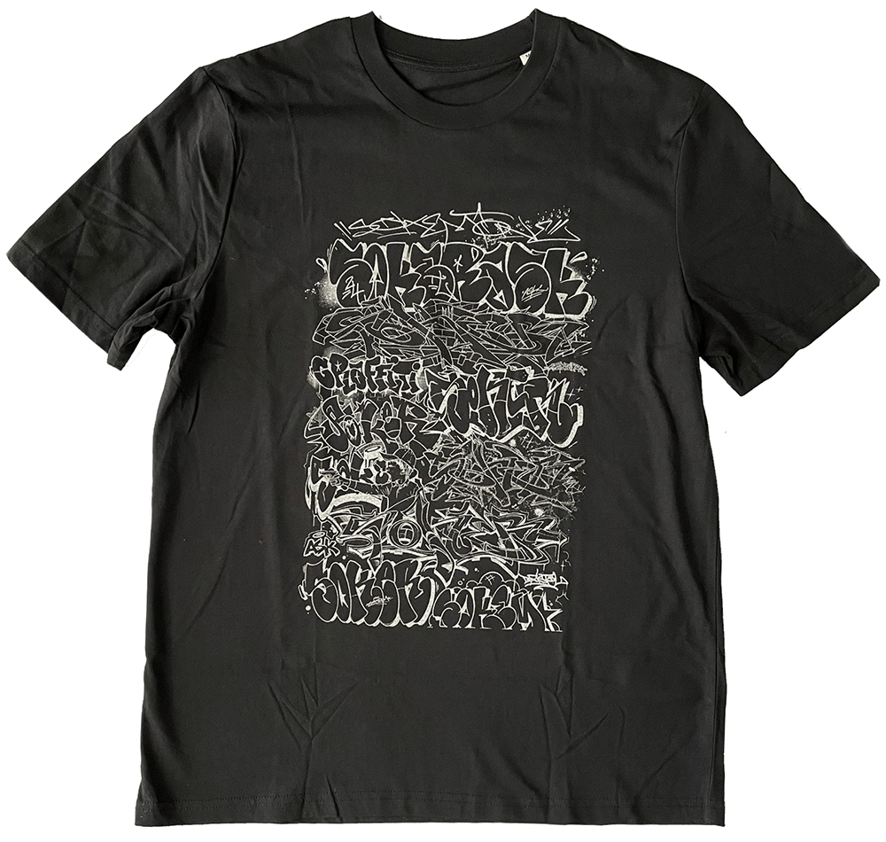 Letters Chrome & Black Tee