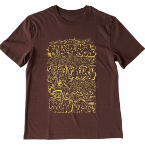 Letters Red Brown Tee