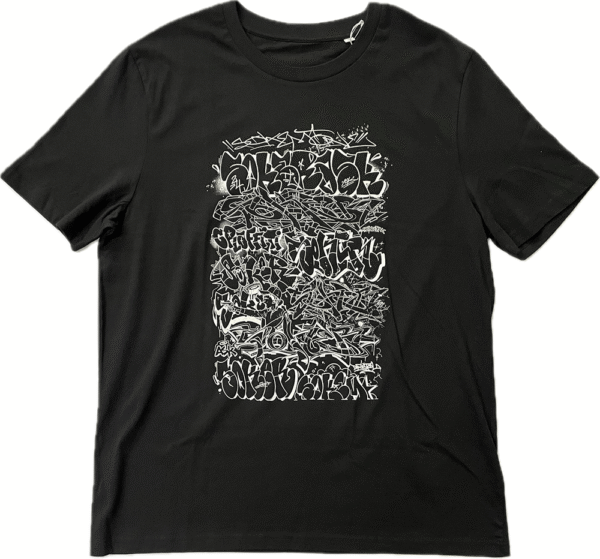 Letters White & Black Tee