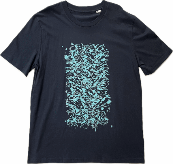 Stacked Navy Tee