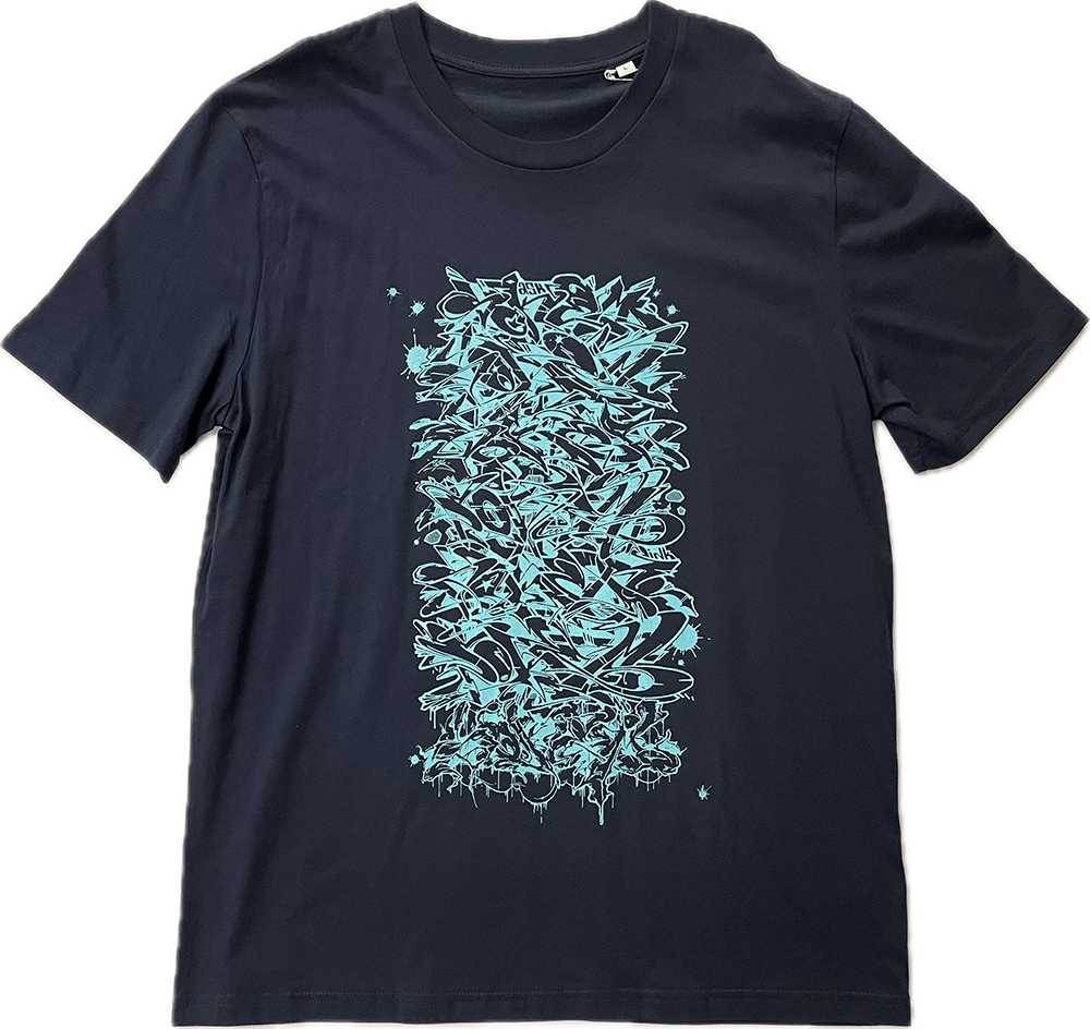 Stacked Navy Tee