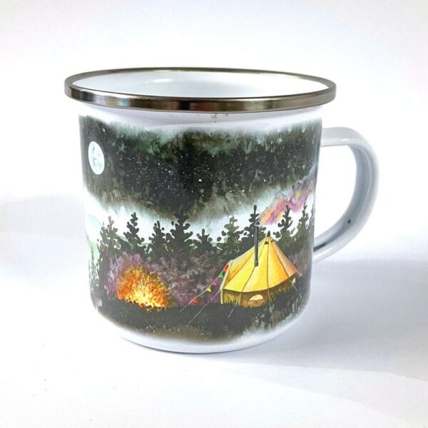 Green camp Mug