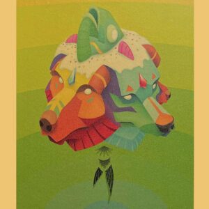 Frosted Block Mounted