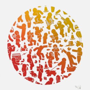 Festival Print - Yellow/ Orange