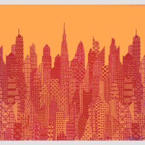 Cityscape Light Orange and Orange