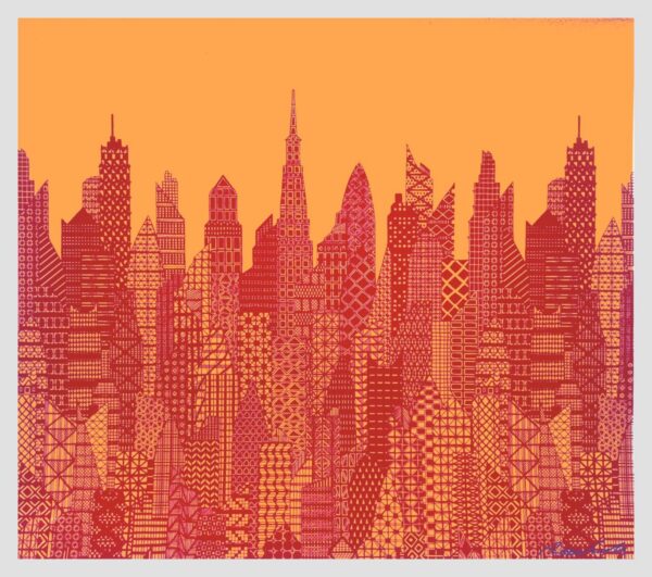 Cityscape Light Orange and Orange