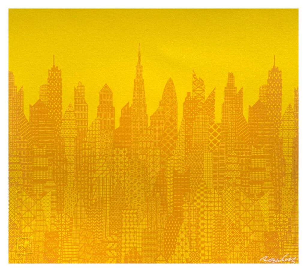 Cityscape Yellow and Orange