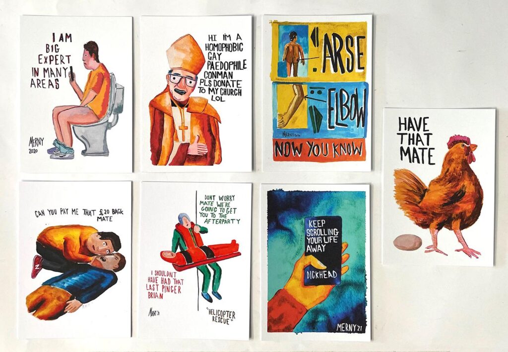 Merny Postcard Pack