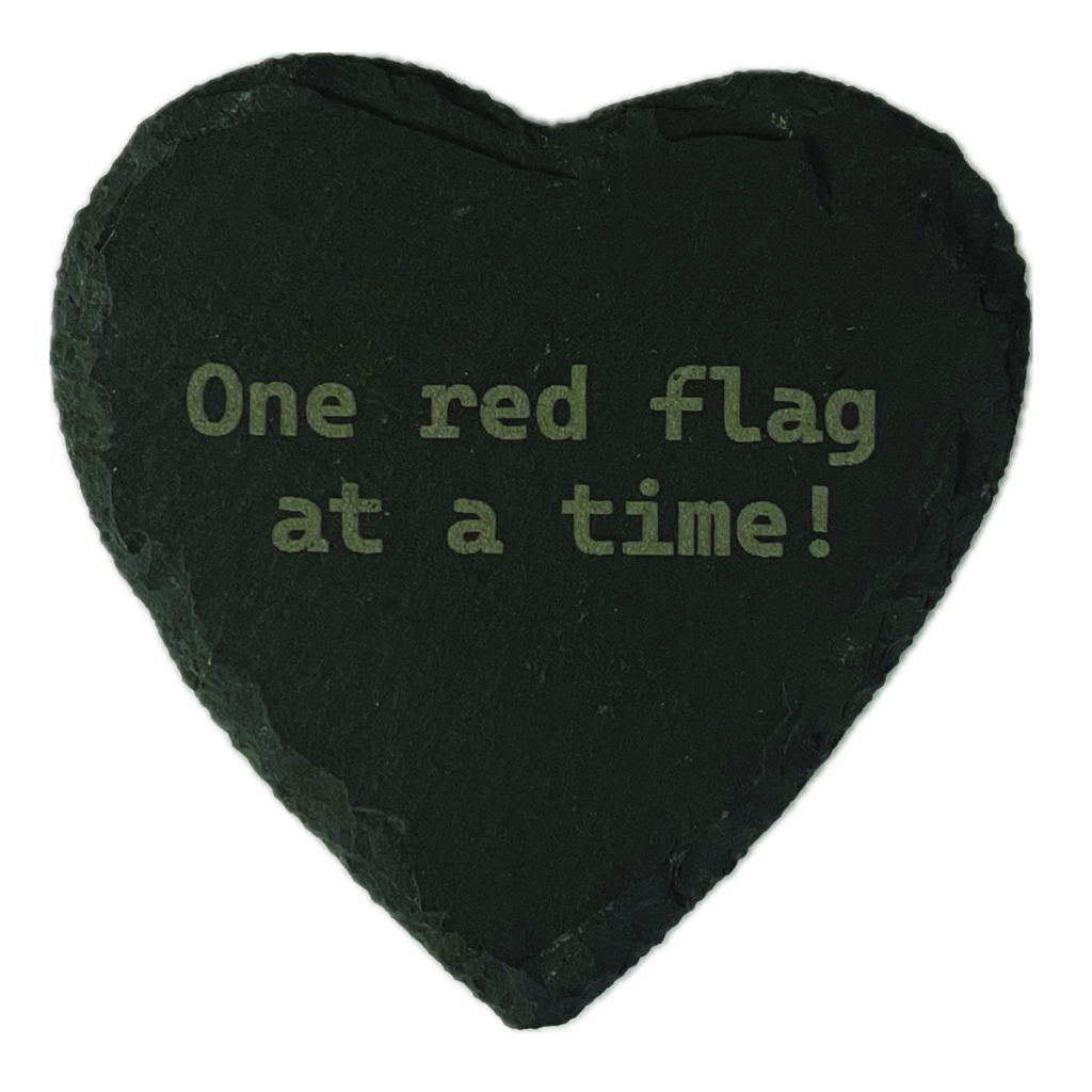 One Red Flag Coaster