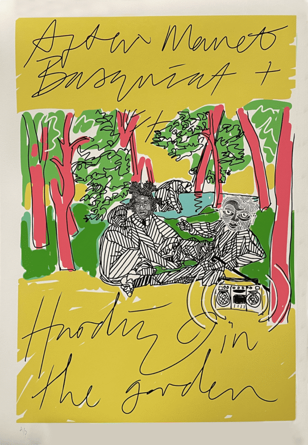 (After Monet) Basquiat + Hardie In The Garden