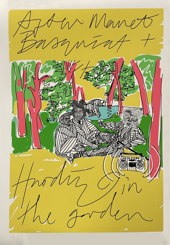 (After Monet) Basquiat + Hardie In The Garden