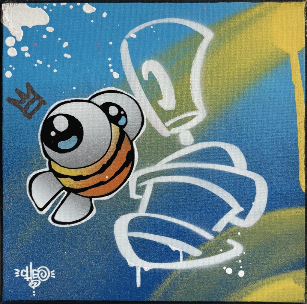 Bee Spray Mini Canvas