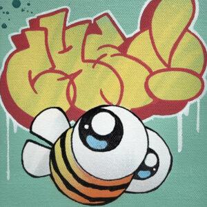Bee Tag Mini Canvas