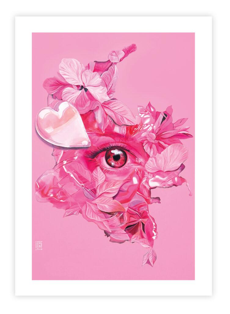 Heart Eye Creatura Form: Columbia in Pink