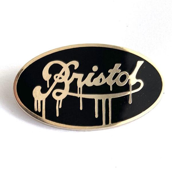 Drippy Bristol Pin - Black