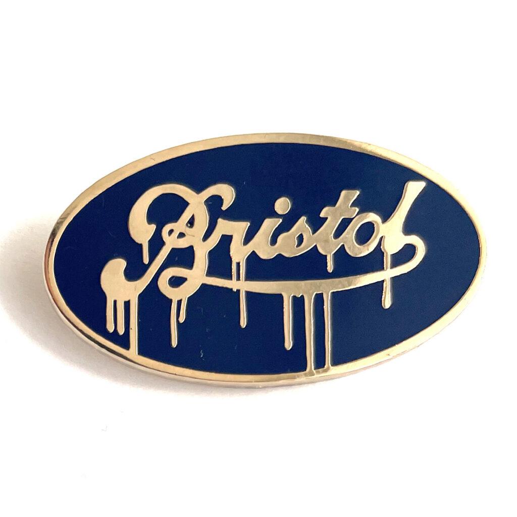 Drippy Bristol Pin - Blue