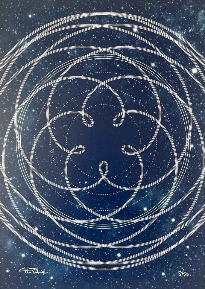 The Celestial Dance of Venus (A3 Ice Gold edition)