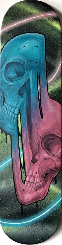 Skull Wrap Skateboard